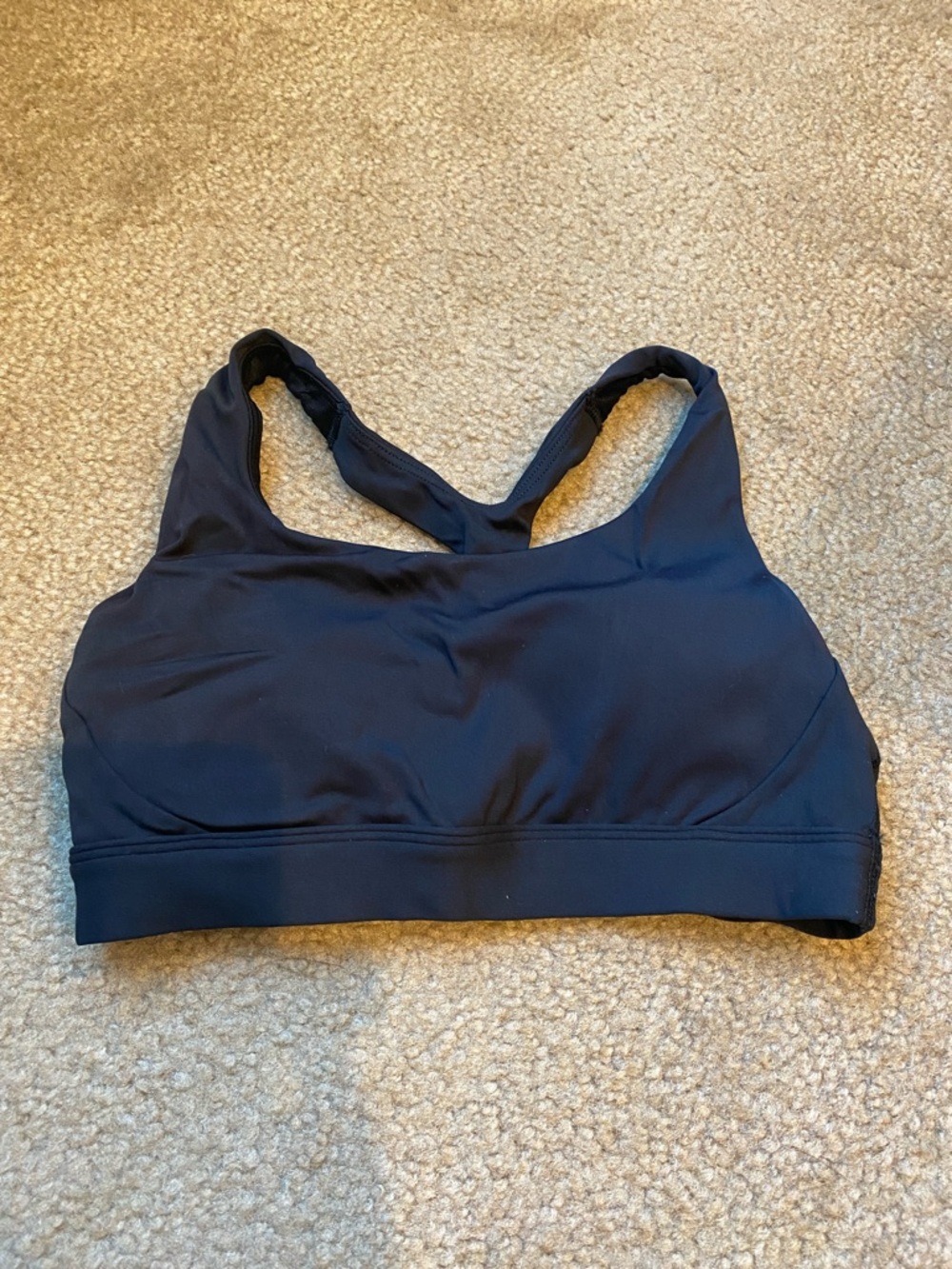 Athleta Black Racerback Sports Bra